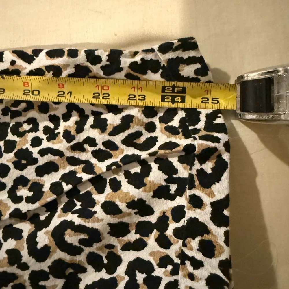 J. Crew , Leopard Print pull on cotton blend Ankle Pants, Size 12